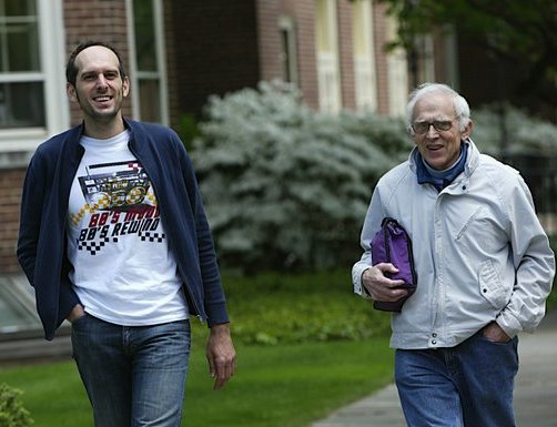 Angelo Bassi e Stephen L. Adler a Princeton (foto di Andrea Kane, Institute for Advanced Study)