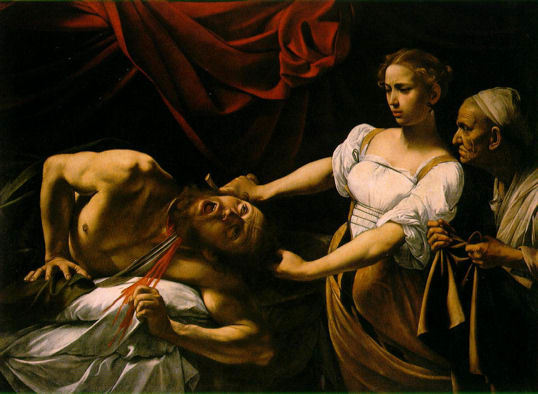 Giuditta e Oloferne, Caravaggio 1598 (Galleria Nazionale dell'Arte Antica, Roma)
