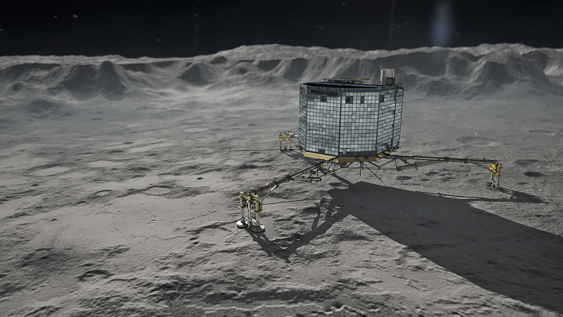 Rosetta's_Philae_on_Comet_67P_Churyumov-Gerasimenko