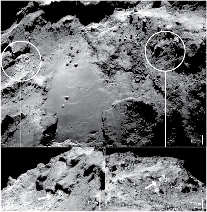 rosetta ghiaccio cometa