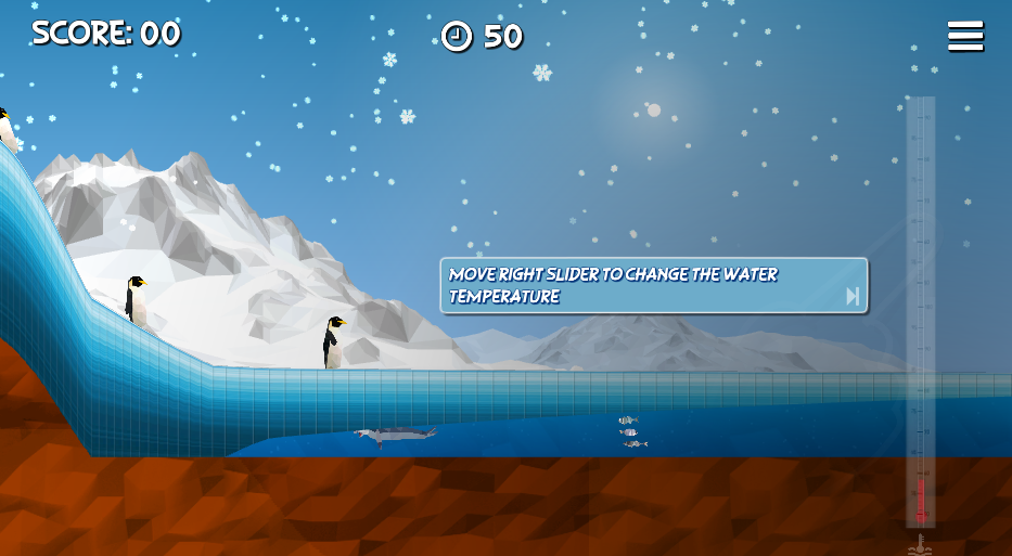 ice flows antartide videogame