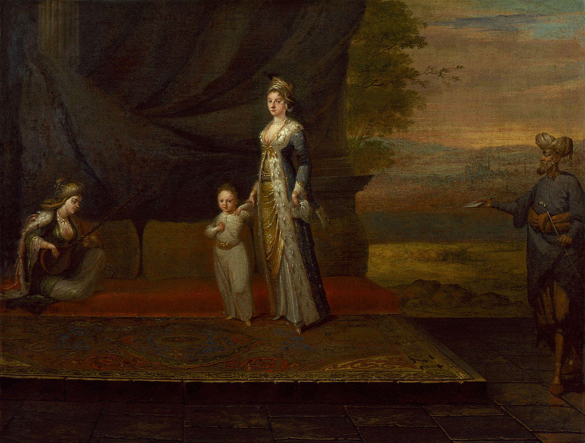 Lady Mary Wortley Motagu e il figlio Edward in un dipinto di Jean Baptiste Vanmour
